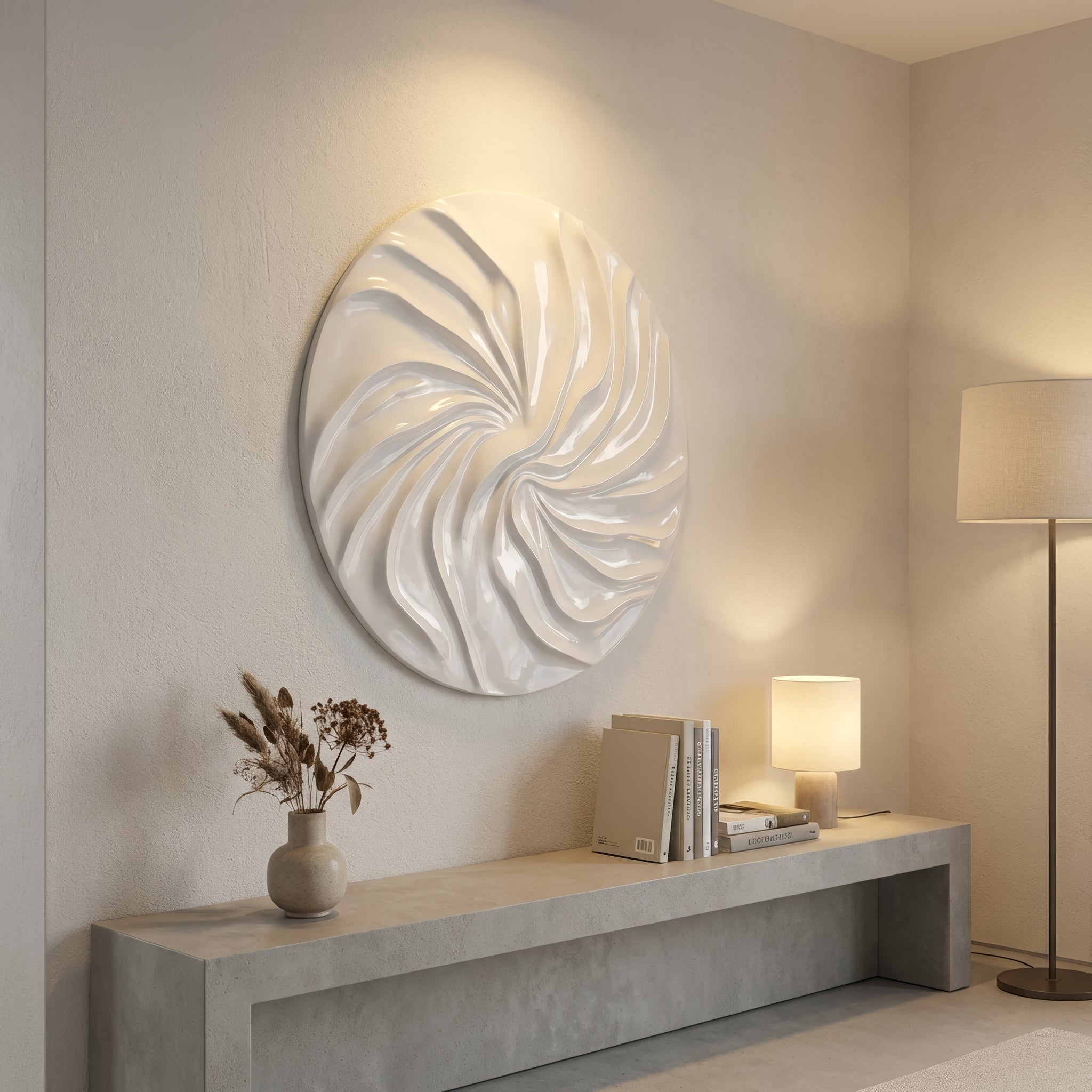 VELORA SWIRL WALL SCULPTURE